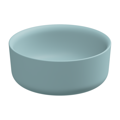 Раковина керамическая GSG Ceramic Design Hit! HILAVRO42037 42х42 накладная цвет голубой