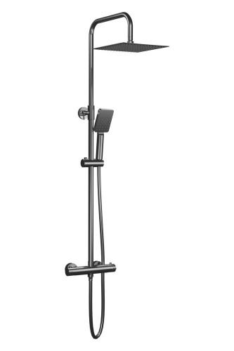 Душевая стойка AQG Alpha 20NITC25NID12 настенная цвет оружейная сталь