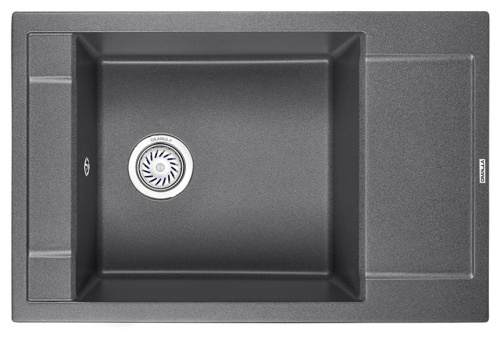 Кухонная мойка Granula 7806, ГРАФИТ 78х50 цвет графит поверхность матовая