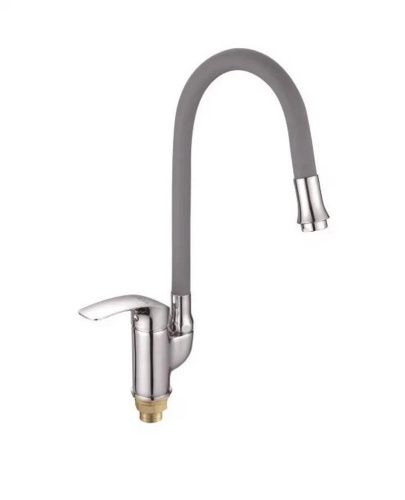 Смеситель для кухни Shevanik S5543-9 на мойку хром/серый