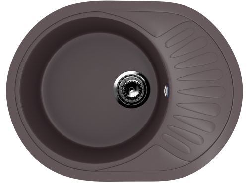 Кухонная мойка Ulgran Classic U-107m-345 57х45 цвет шоколад