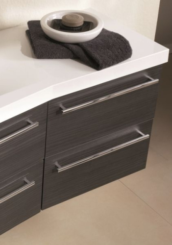 Тумба под раковину Puris Swing UTA36501M(755/155) 50х50х48 подвесная цвет черный