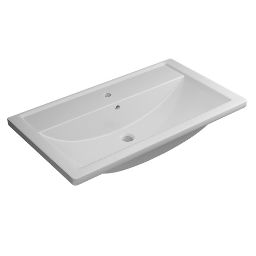 Раковина Uperwood Foster 80 см 291020342 полувстраиваемая цвет белый