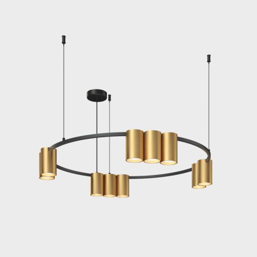 Люстра подвесная Denkirs Orbit (Орбит) DK4065-BK+SG