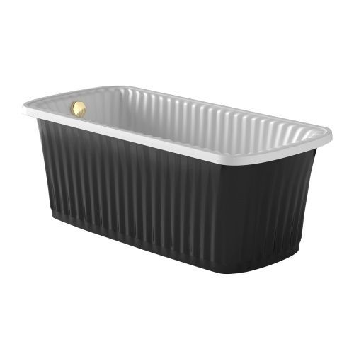 Ванна из искусственного мрамора Migliore OLIVIA PANELLO 24266 174х80 отдельностоящая прямоугольная с ножками