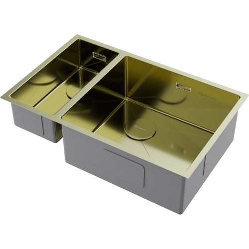 Кухонная мойка Omoikiri Taki 69-2-U/IF-R Side 4993184 69,5x44 цвет светлое золото