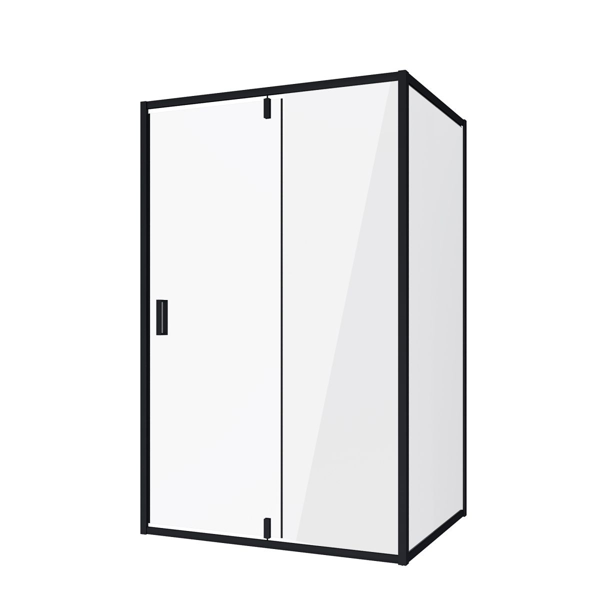 Душевой уголок Niagara Nova NG-83-11AB-A80B 110х80 стекло прозрачное профиль черный без поддона