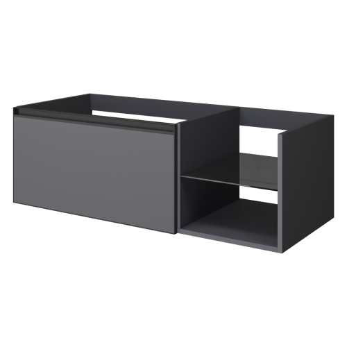 Тумба под раковину Armadi Art Quatro 790-M6-120-A-A 120х50х40 подвесная цвет антрацит