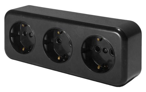 Розетка 3-местная Stekker PST16-51-20 39698