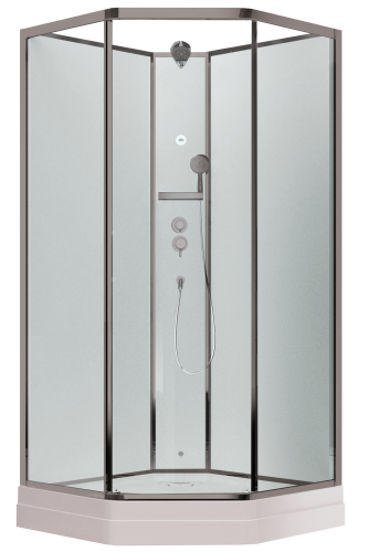 Душевая кабина Timo Ilma ILMA709 90х90 пятиугольная без крыши