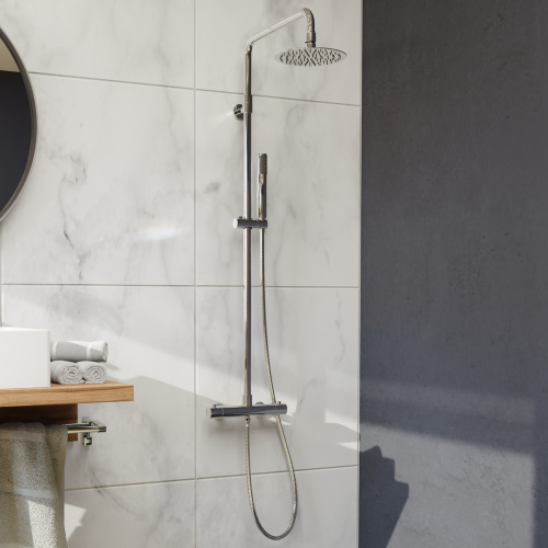 Душевая стойка RGW Shower Panels 21140121-01 настенная цвет хром