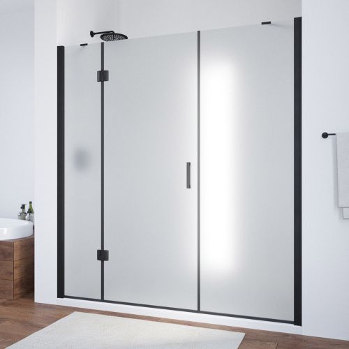 Душевая дверь Vegas-Glass AFP-F TUR+NOVO AFP-F NOVO 140 02М 10 L 140х190 стекло матовое профиль черный