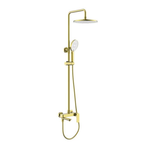 Душевая стойка Raglo R03.24.03 настенная цвет сатин золотой