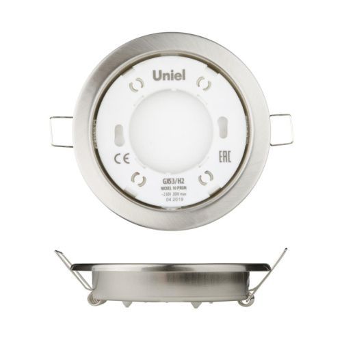 Светильник встраиваемый Uniel GX53/H2 GX53/H2 Nickel 10 Prom