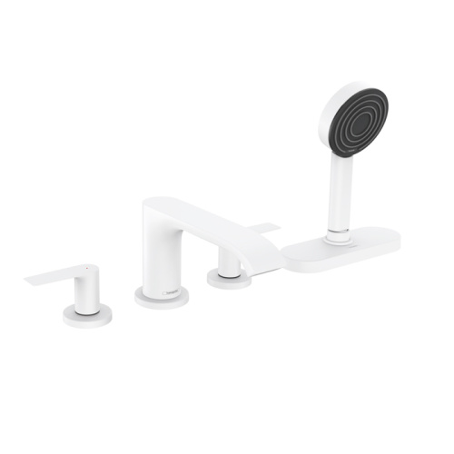 Смеситель Hansgrohe Vivenis 75444700 на борт ванны белый матовый без термостата