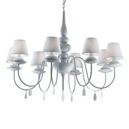 Люстра подвесная Ideal lux Blanche Bianco (Бланцхе Бианцо) Blanche SP8 Bianco