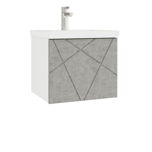 Тумба под раковину Vigo Geometry 032 бетон 46,4х39х39,5 подвесная