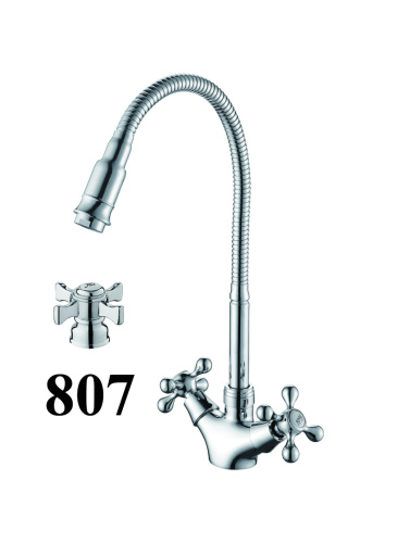 Смеситель для кухни D-Lin D153807-Q на мойку хром