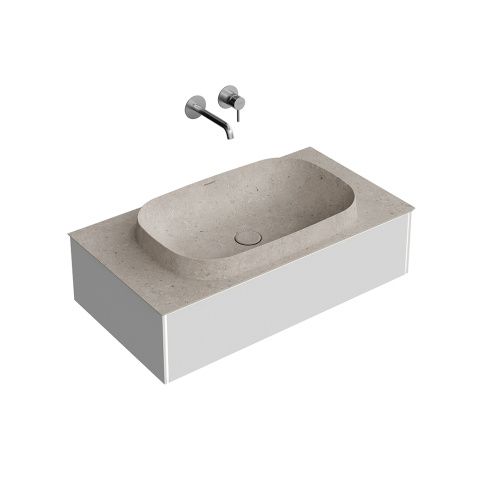 Тумба под раковину Kerama Marazzi MAGIA DI VENEZIA MA.90.1\MGR.M 88х49х22 подвесная цвет серый