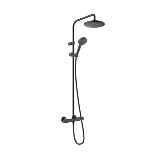 Душевая стойка Hansgrohe Vernis Blend 26276670 настенная цвет черный с термостатом