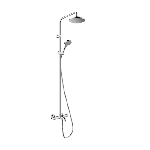 Душевая стойка Hansgrohe Vernis Blend 26274000 настенная цвет хром с термостатом