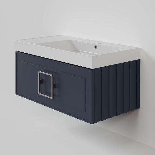 Тумба с раковиной La Fenice CUBO NFNC-01-CUB-BG-90-1-90R 91х36х49 подвесная цвет синий