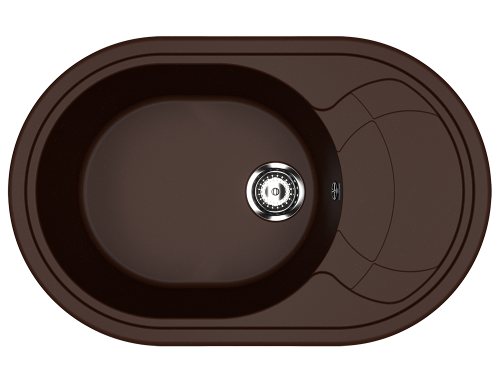 Кухонная мойка Ulgran Classic U-610-345 78х50 цвет шоколад