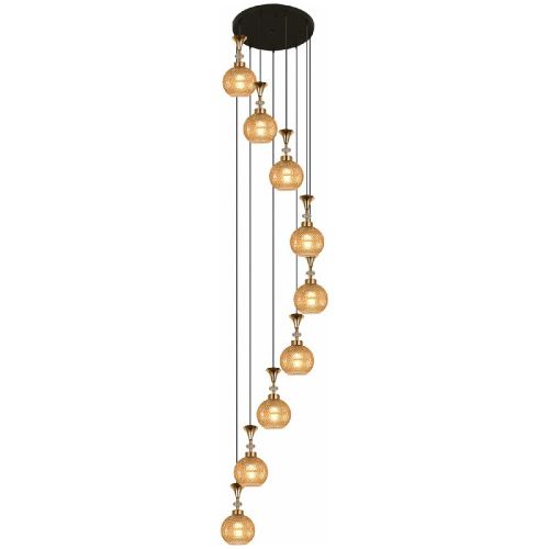 Люстра каскадная Reluce 02001-0.9-09 AMBER