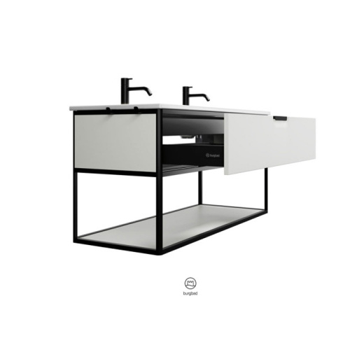 Тумба с раковиной Burgbad Vry SGUK123F6019GO253C001*2 123х49,6х60