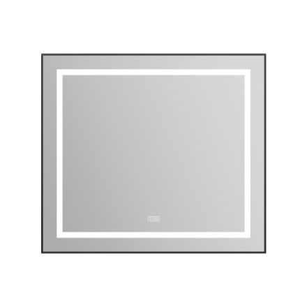 Зеркало BelBagno Kraft SPC-KRAFT-885-785-TCH-WARM-NERO 88,5х78,5