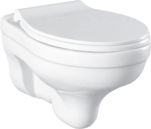 Чаша унитаза подвесная Logan 00302576 цвет белый без сиденья безободковая каскадный смыв