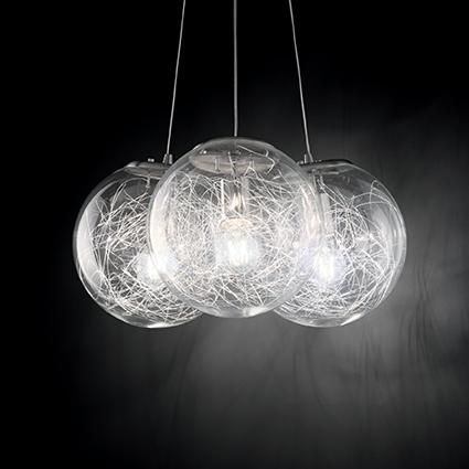 Люстра подвесная Ideal lux Mapa Sat (Мапа Сат) Mapa Sat SP3 Nickel - фото 2