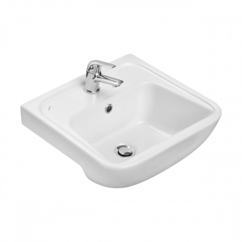 Раковина из сантехнического фарфора Santek Лонги 1WH501753 42х46 подвесная цвет белый