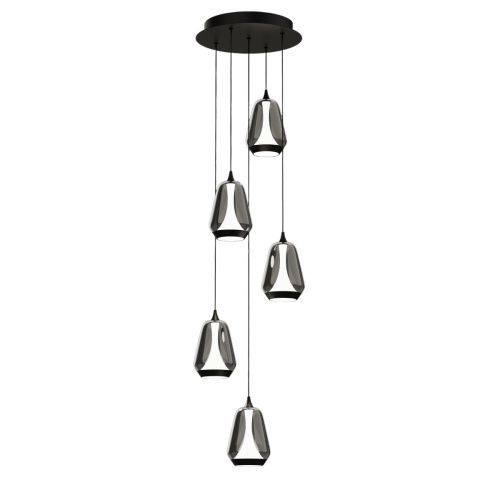 Светильник потолочный Delight Collection MD24001011-5A black/smoky