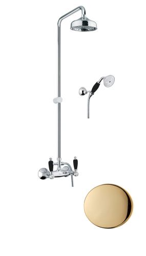 Душевая стойка Fiore 22OO0620 настенная цвет золото
