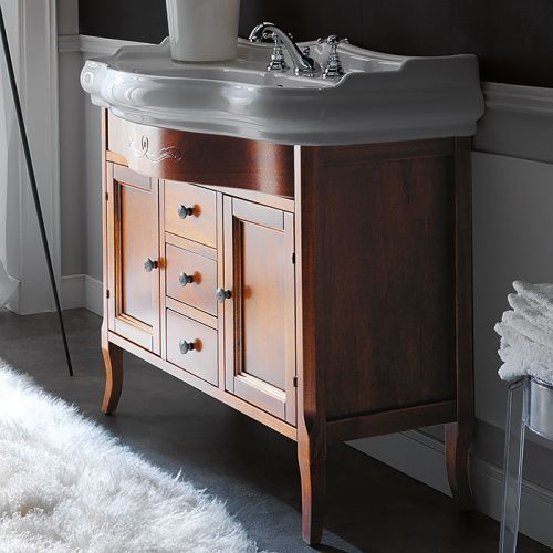 Тумба под раковину Kerasan Retro 734740 100х55х76 цвет дерево