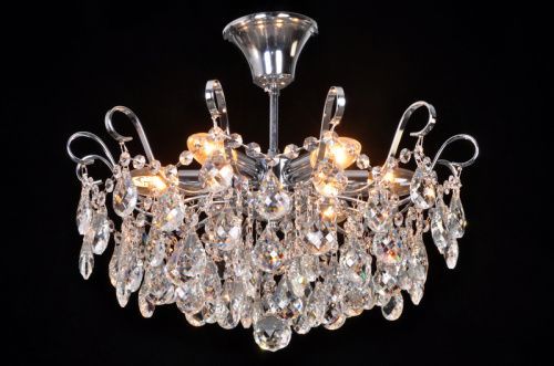 Люстра потолочная Natali Kovaltseva HAPPY DIAMONDS I (ХАППЫ ДИАМОНДС И) HAPPY DIAMONDS I 11546/6C CHROME