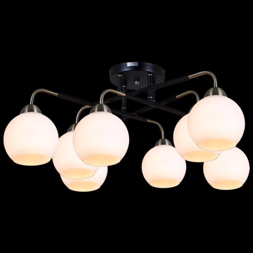 Люстра на штанге Illumico IL0252 IL0252-8CSQ-79 BK AB