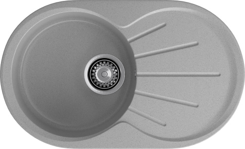 Кухонная мойка Granfest Rondo R-750L серый 75х46 цвет серый