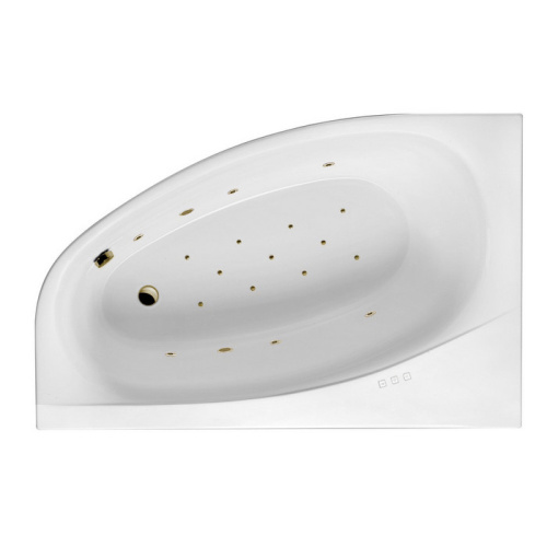 Ванна акриловая гидромассажная Excellent KAMELEON WAEX.KML17.RELAX.BR 170х110 пристенная асимметричная с каркасом