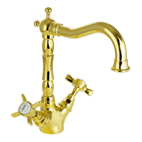 Смеситель Migliore PRINCETON 19379 на раковину золото