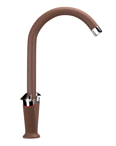 Смеситель для кухни Ulgran Classic U-011-307 на раковину терракот без термостата