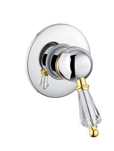 Смеситель для ванны и душа Fiore 82CO5130 встраиваемый в стену хром/золото