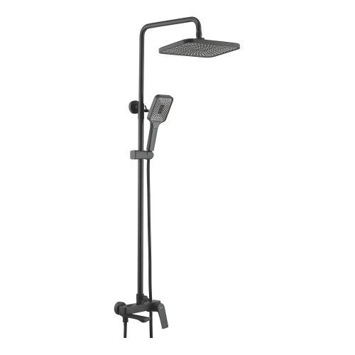Душевая стойка Shevanik S9136H настенная цвет черный