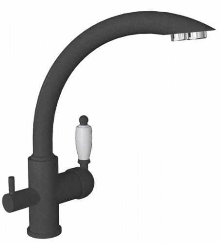 Смеситель для кухни Florentina Шале 333.25H.2113.102 на мойку черный