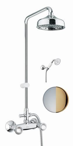 Душевая стойка Fiore 13CO0620 настенная цвет хром/золото