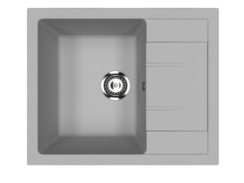 Кухонная мойка Ulgran Classic U-607-342 61х50 цвет графит