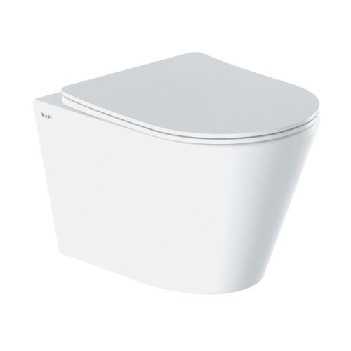 Унитаз приставной IDDIS Destino DESRDSEi25 белый с сиденьем микролифт безободковый душевой смыв