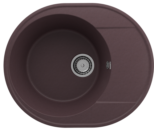 Кухонная мойка Ulgran Quartz Nora 585-06 58,5х48,5 цвет трюфель