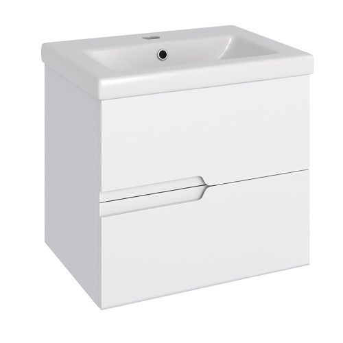 Тумба под раковину Runo СТОКГОЛЬМ 00-00001123 60х40 подвесная цвет белый